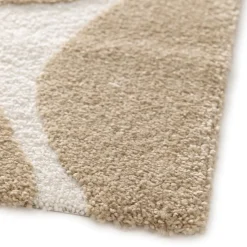 FLOW Tapis contemporain à motif floral en relief