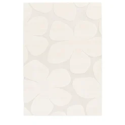 FLOW Tapis contemporain à motif floral en relief