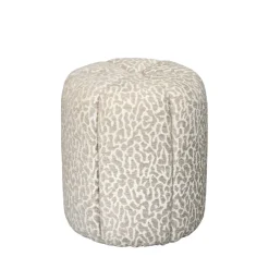 FLOWER Pouf en tissu imprimé animal ø38cm