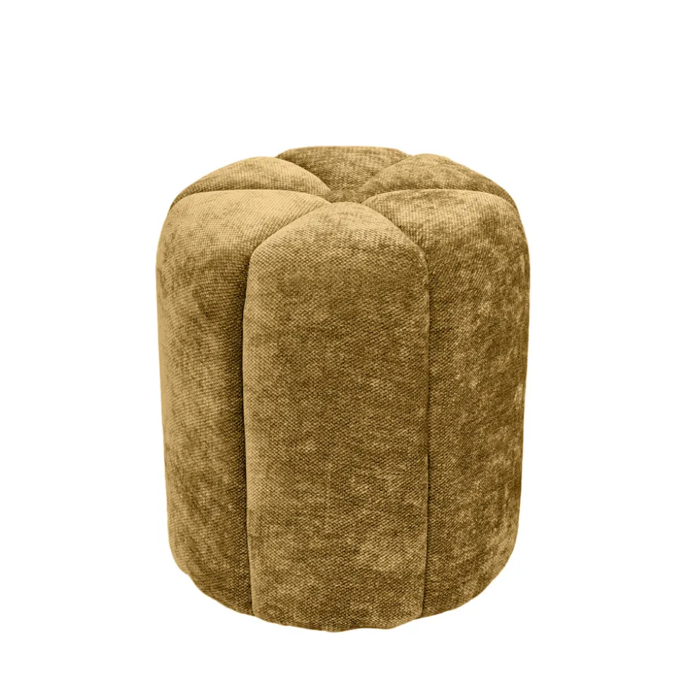 FLOWER Pouf rond en tissu ø38cm