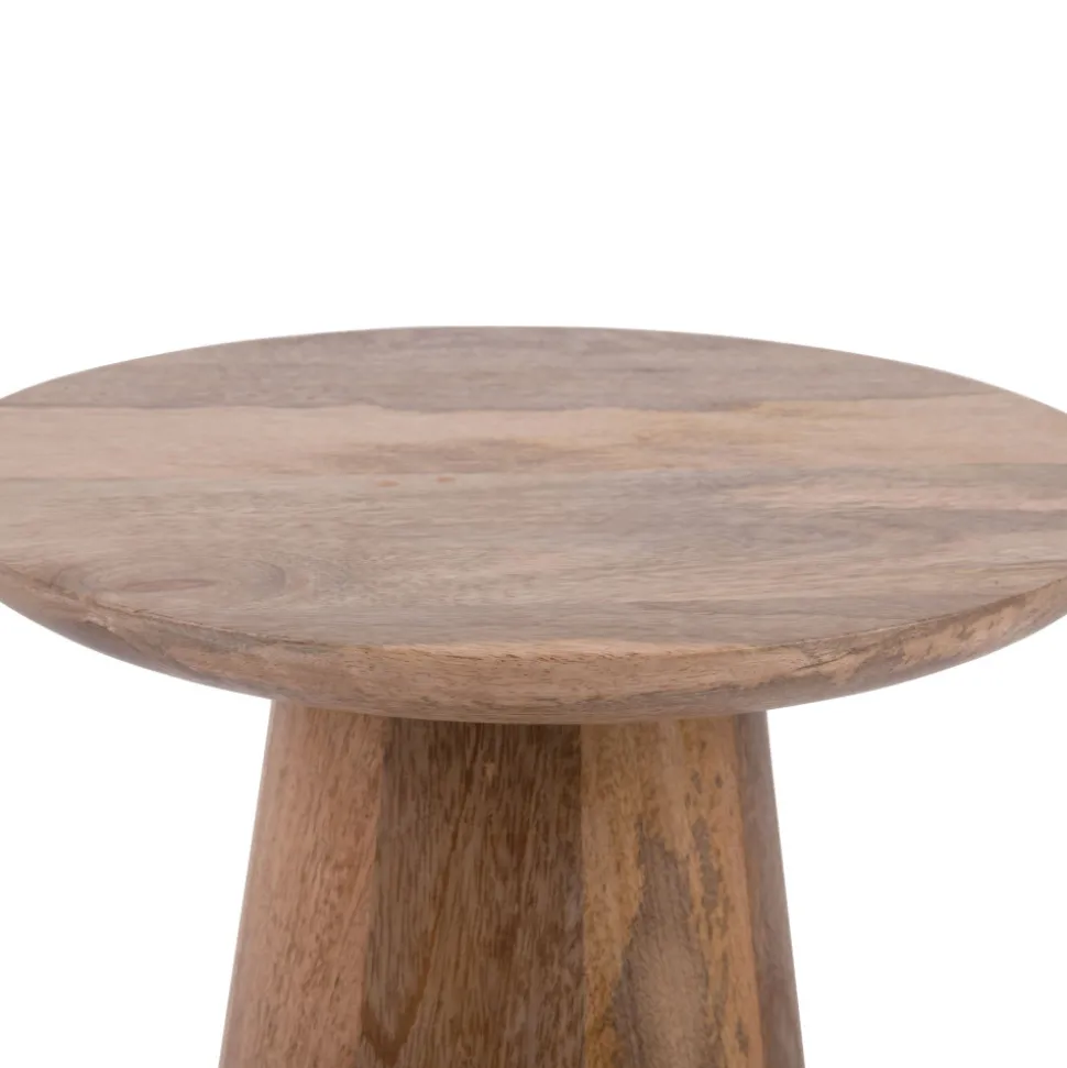 FORCE Table d’appoint en bois de manguier ø30cm