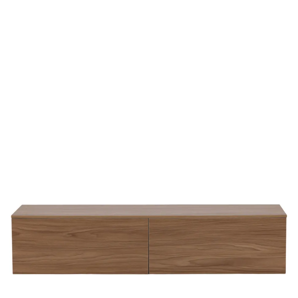 FRIHAMN Meuble TV suspendu 2 tiroirs en bois L160cm