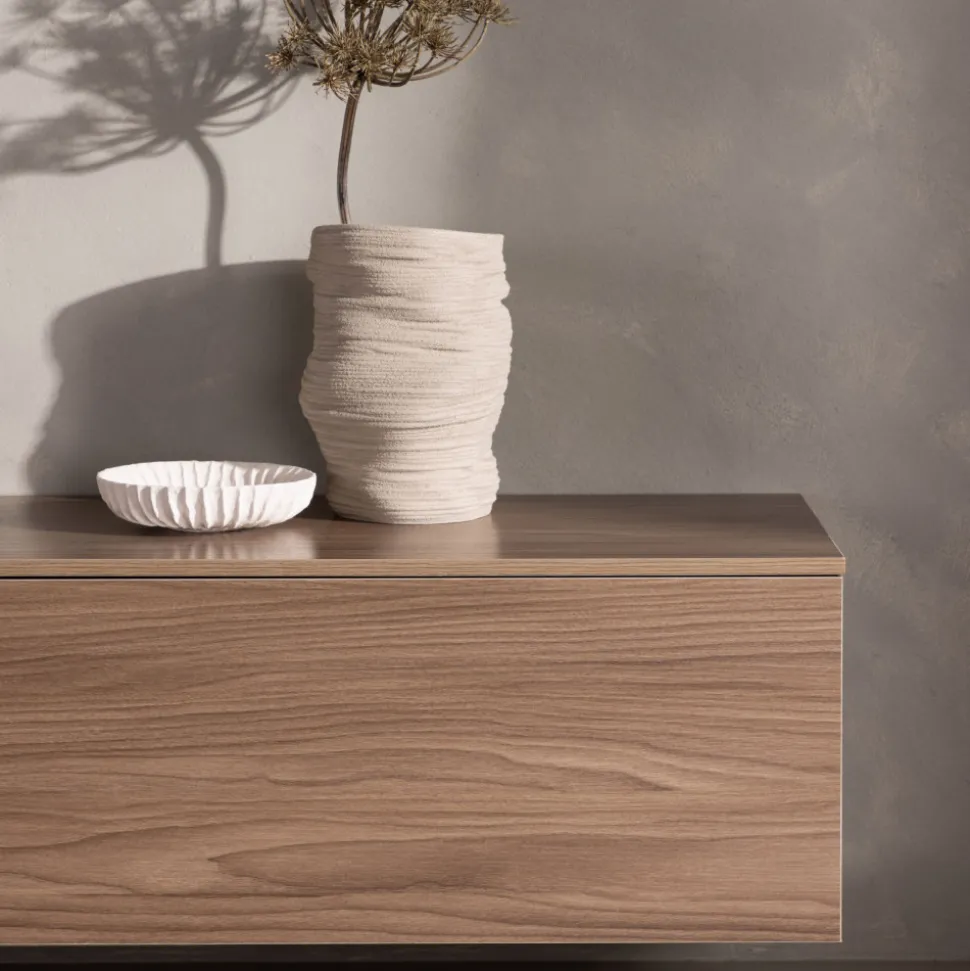 FRIHAMN Meuble TV suspendu 2 tiroirs en bois L160cm