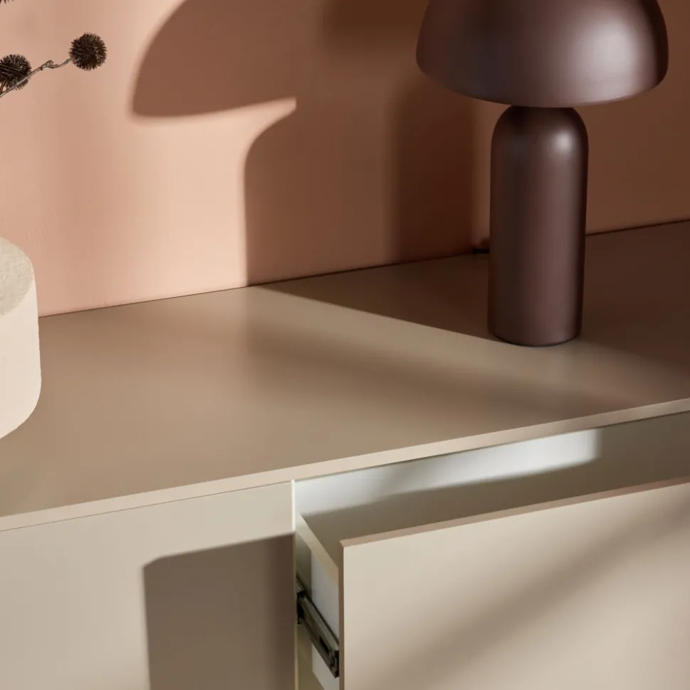 FRIHAMN Meuble TV suspendu 2 tiroirs en bois L160cm