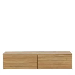 FRIHAMN Meuble TV suspendu 2 tiroirs en bois L160cm