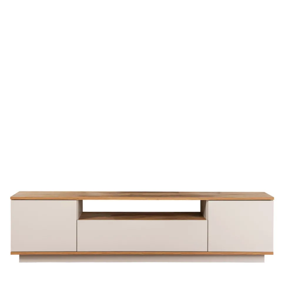 FRITZ Meuble TV 3 portes en bois L180cm