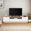 FRITZ Meuble TV 3 portes en bois L180cm