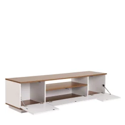 FRITZ Meuble TV 3 portes en bois L180cm