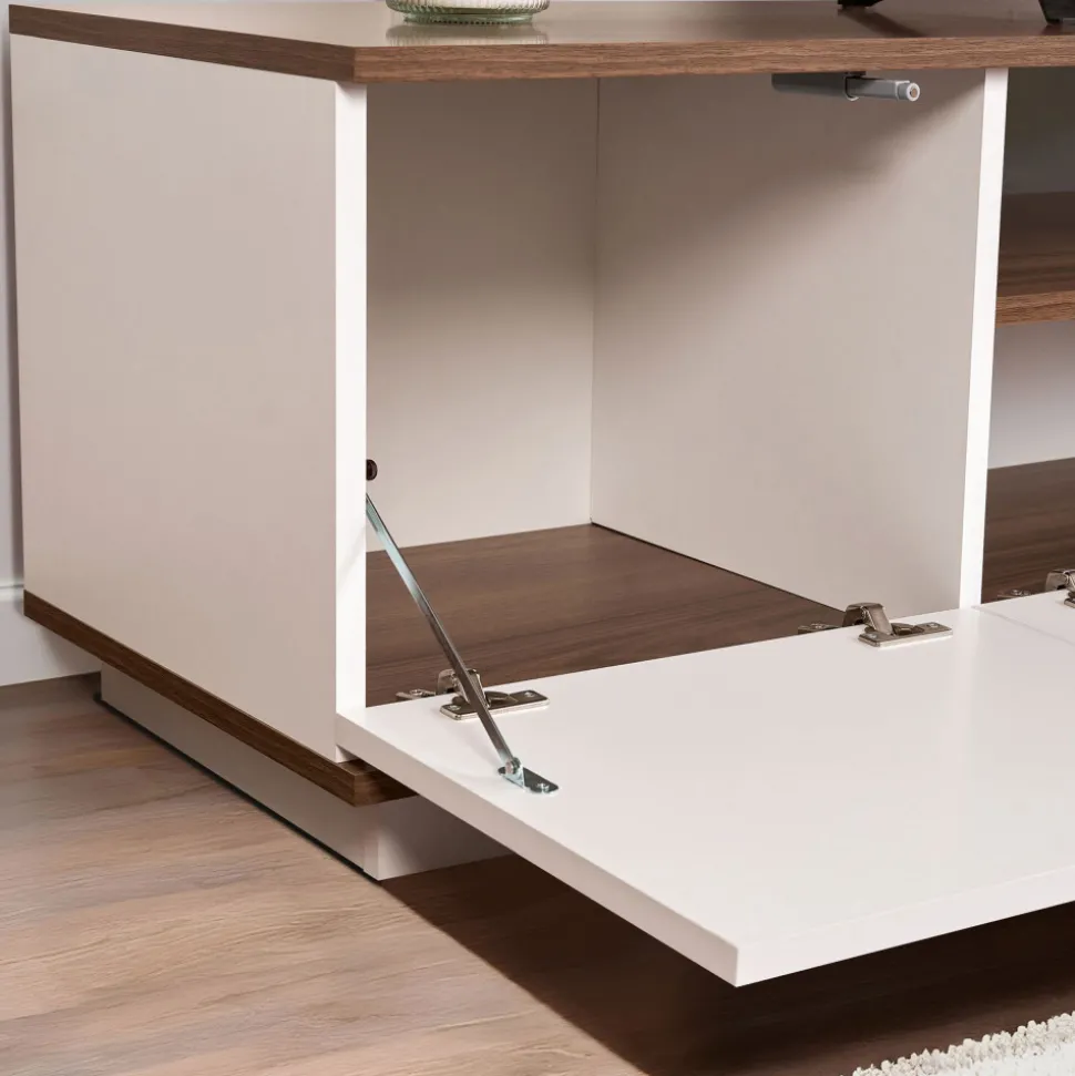 FRITZ Meuble TV 3 portes en bois L180cm