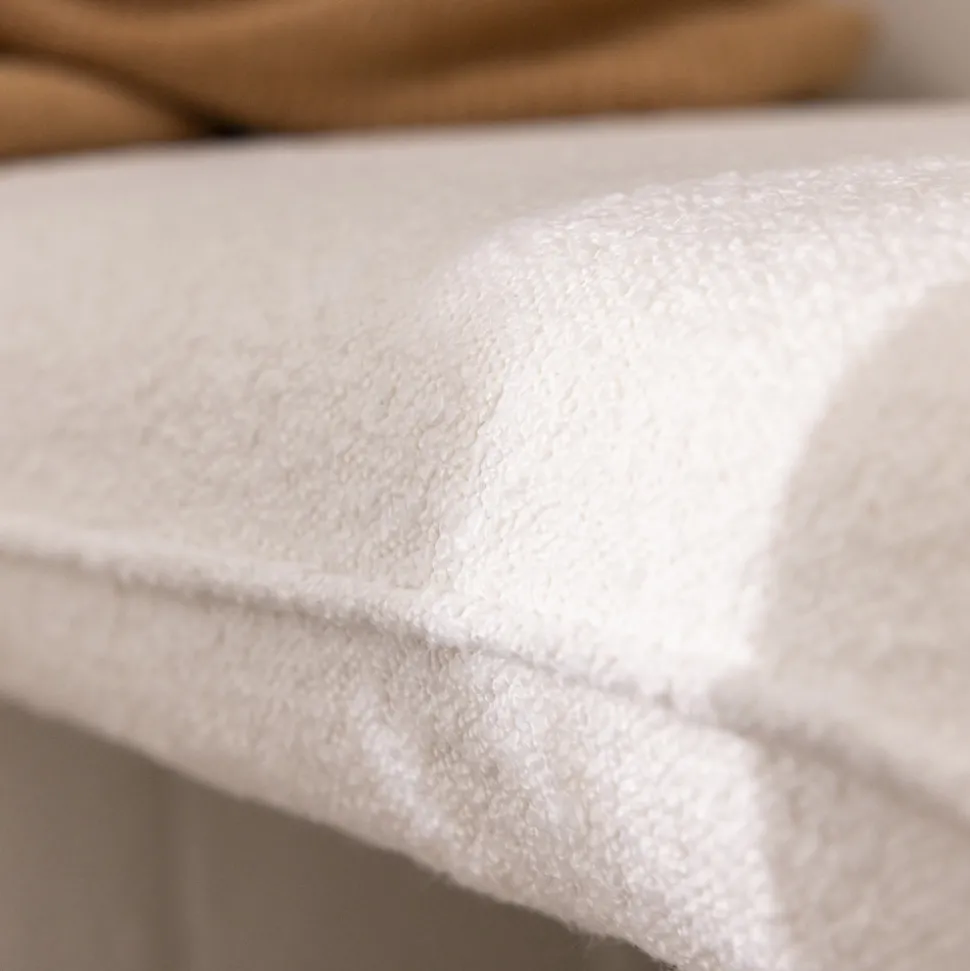 FULL Banc rembourré en tissu bouclette L100cm