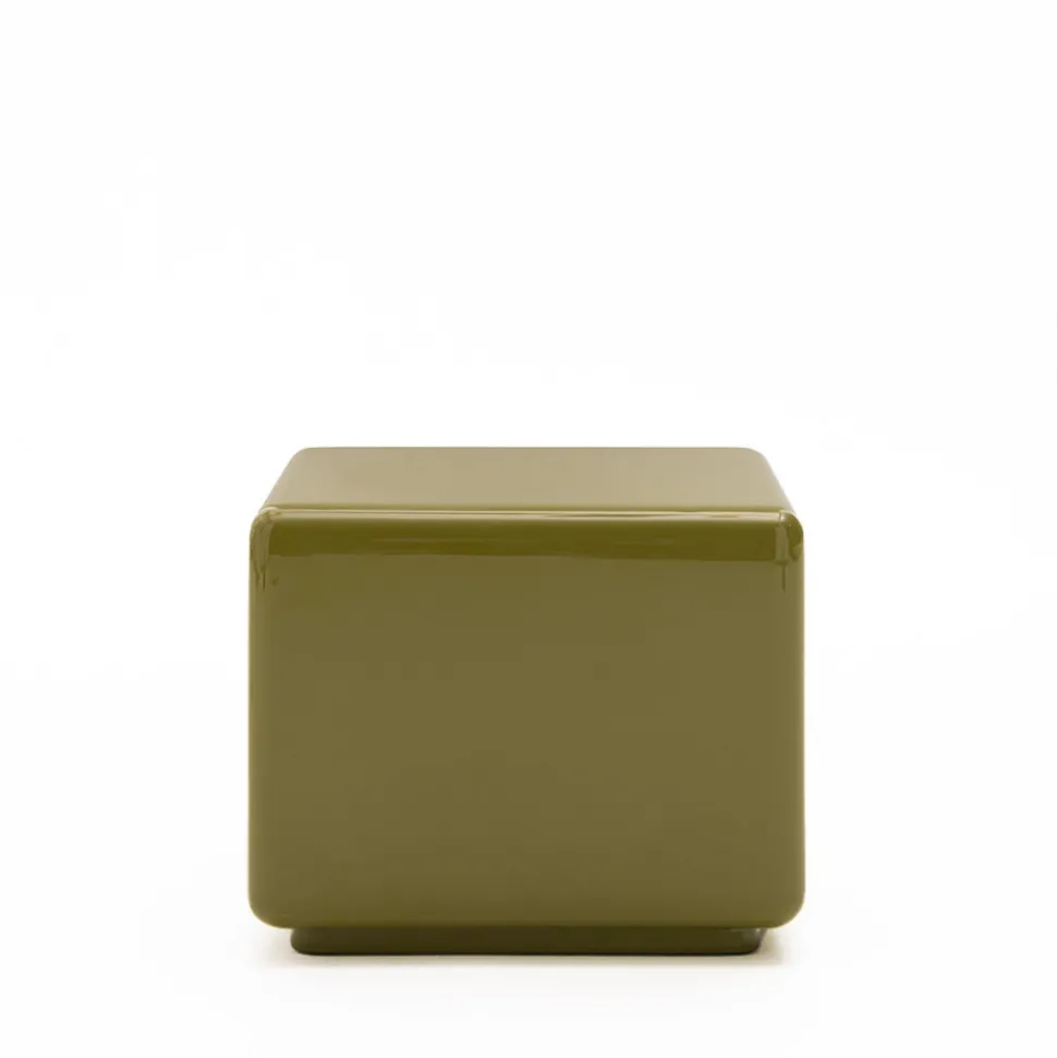 GAIA Table d'appoint carrée laquée 40x40cm