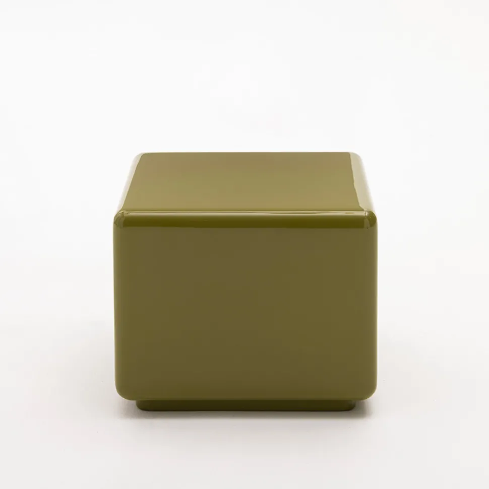 GAIA Table d'appoint carrée laquée 40x40cm