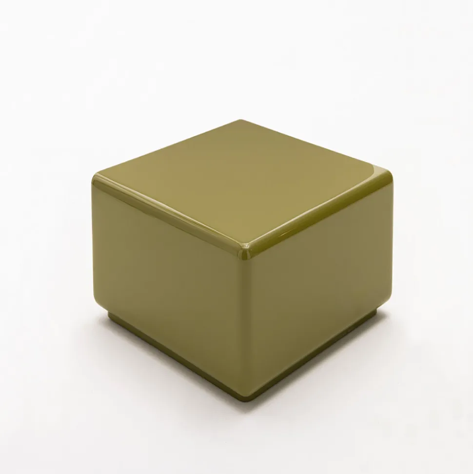 GAIA Table d'appoint carrée laquée 40x40cm