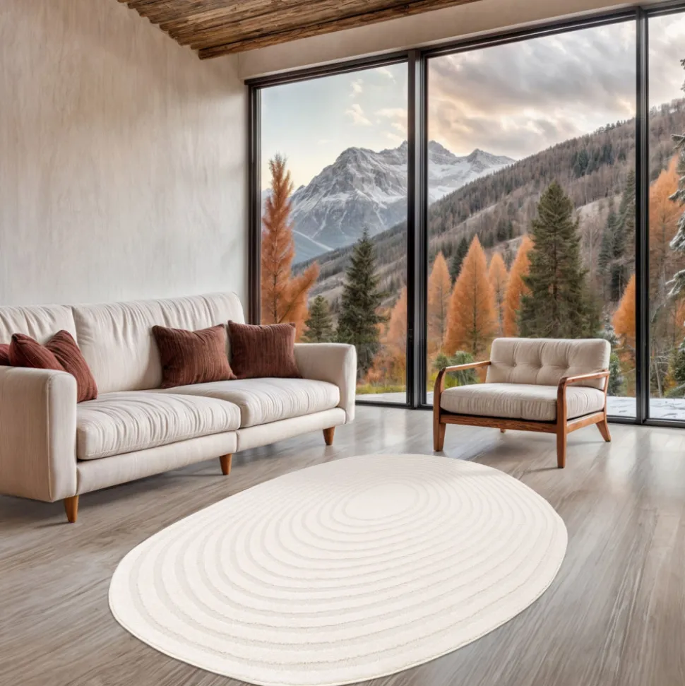 GELATO Tapis contemporain de forme organique