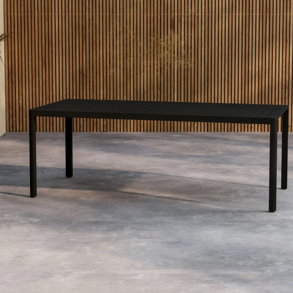 GIARDINI Table à manger de jardin 8 personnes en aluminium