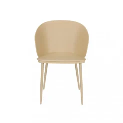 GIGI Lot de 2 chaises en résine et métal