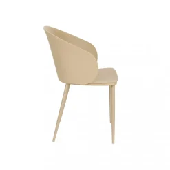 GIGI Lot de 2 chaises en résine et métal
