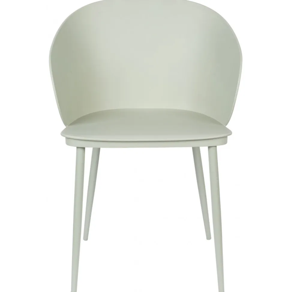 GIGI Lot de 2 chaises en résine et métal