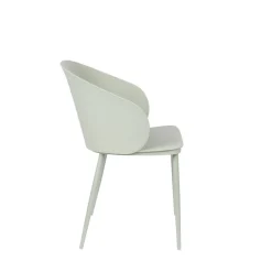 GIGI Lot de 2 chaises en résine et métal
