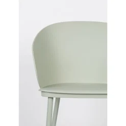 GIGI Lot de 2 chaises en résine et métal