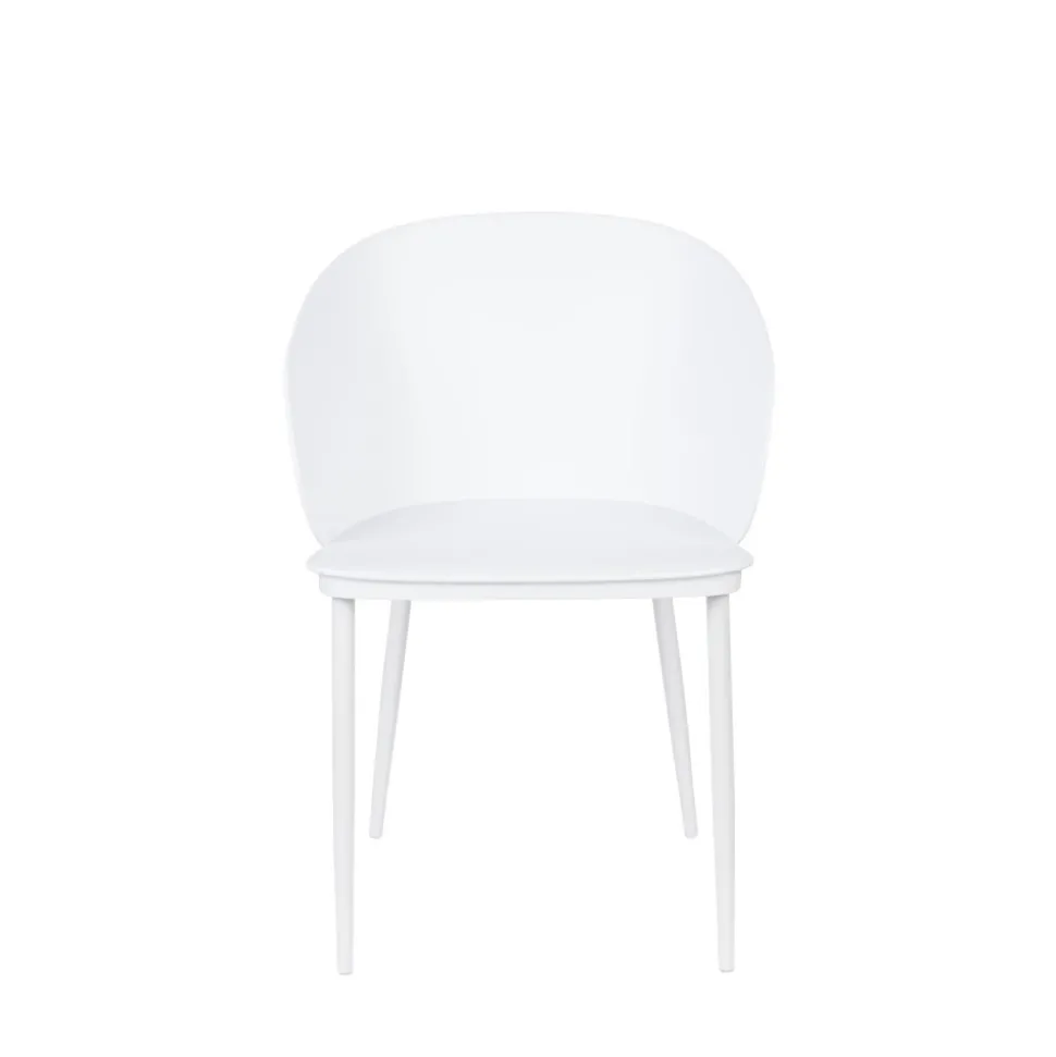 GIGI Lot de 2 chaises en résine et métal