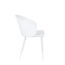 GIGI Lot de 2 chaises en résine et métal
