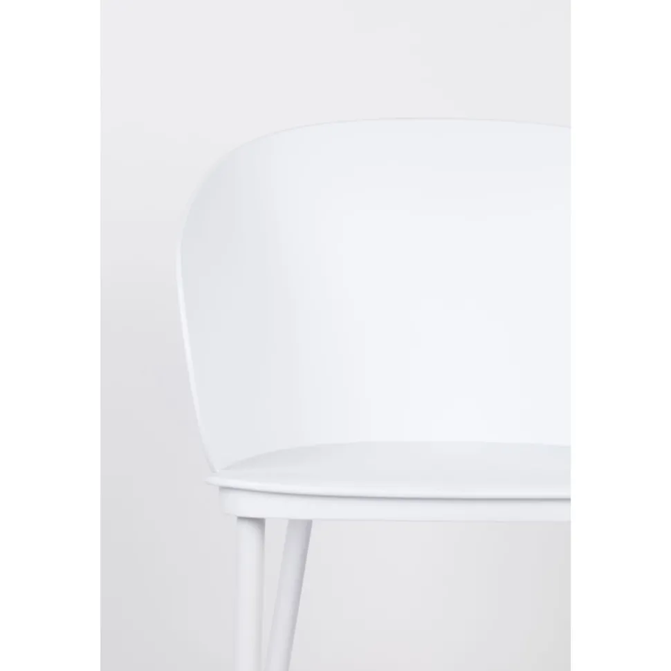GIGI Lot de 2 chaises en résine et métal