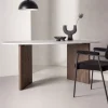 GRONVIK Table à manger 8 personnes organique effet marbre