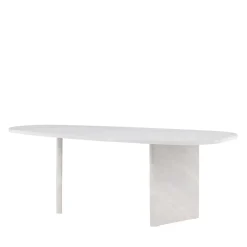 GRONVIK Table à manger 10 personnes organique effet marbre