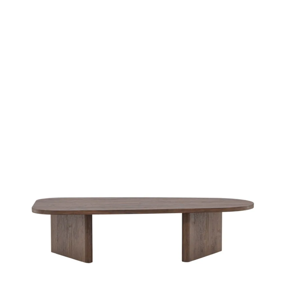 GRONVIK Table basse organique en bois 130x65cm