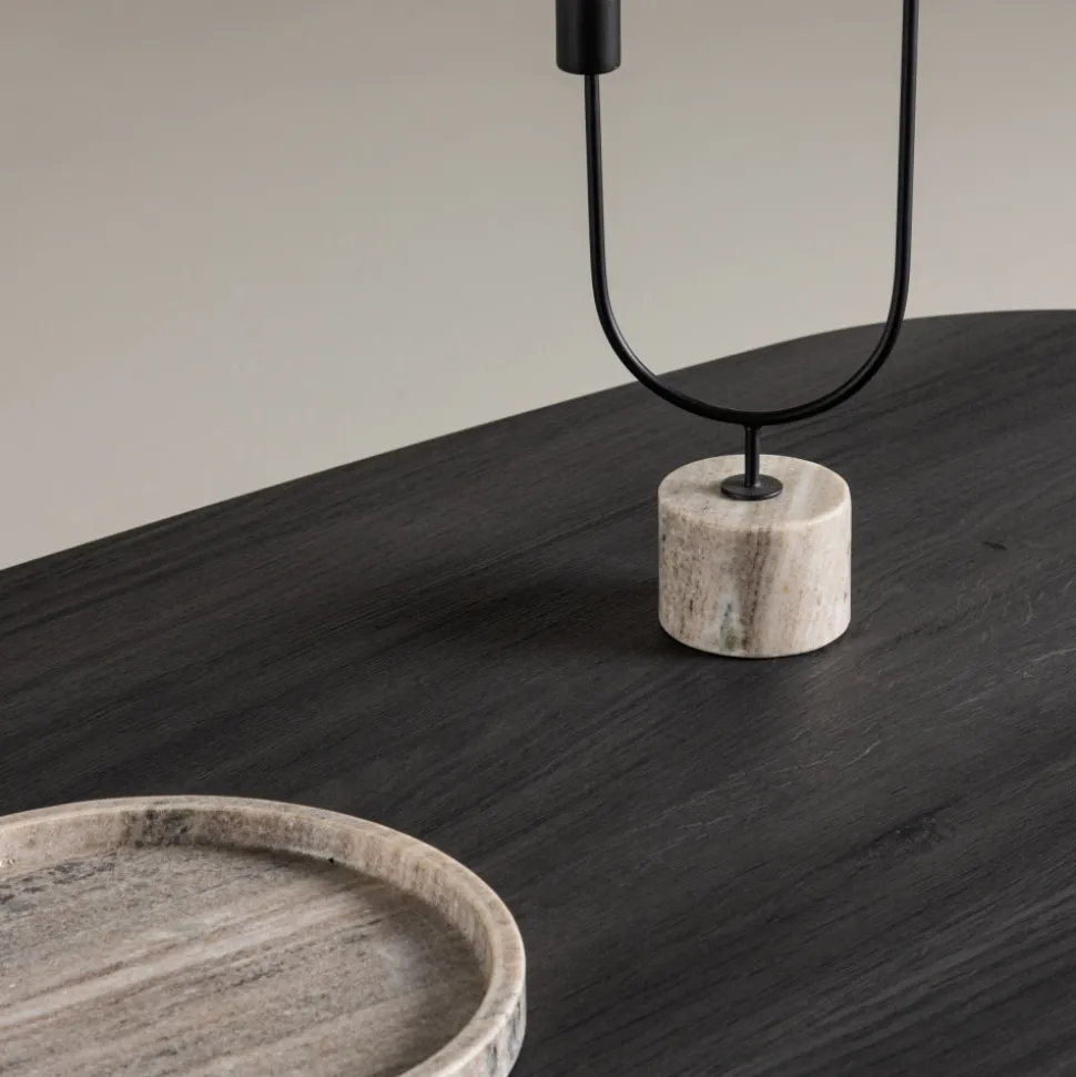 GRONVIK Table basse organique en bois 130x65cm