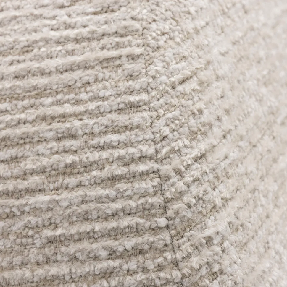 GROOVY Fauteuil pivotant en tissu chenille côtelé