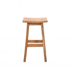 HANOTILO Tabouret de bar en acacia H66cm