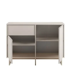 HARRIET Buffet 2 portes 1 tiroir en bois et métal L120cm
