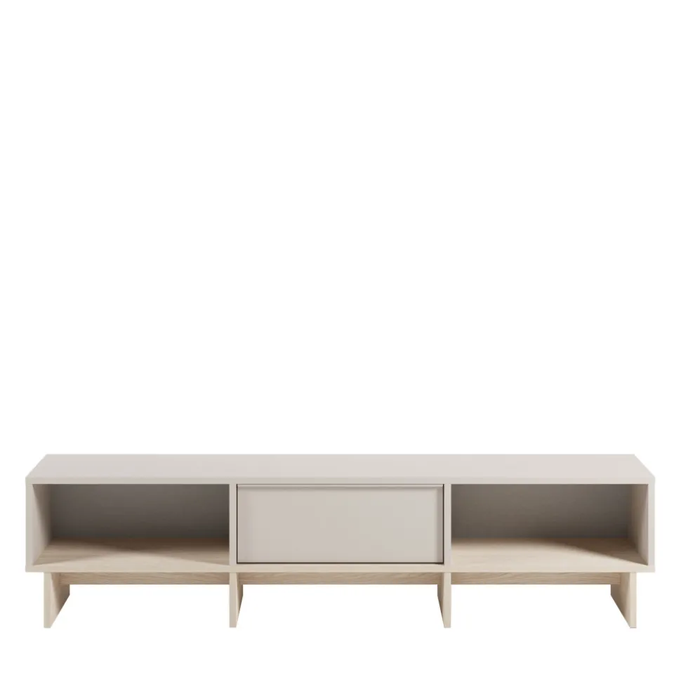 HARRIET Meuble TV 1 porte en bois et métal L170cm