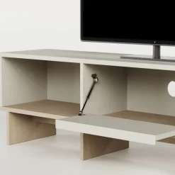HARRIET Meuble TV 1 porte en bois et métal L170cm