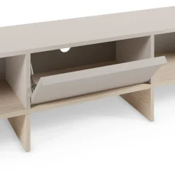 HARRIET Meuble TV 1 porte en bois et métal L170cm