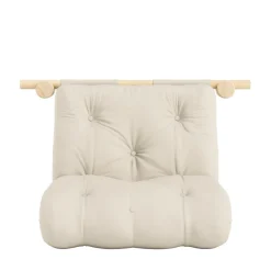 HOOKED Fauteuil convertible en tissu et bois avec accroches murales