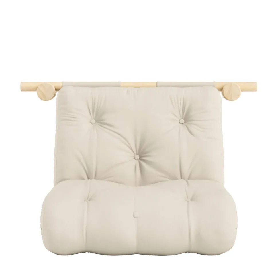HOOKED Fauteuil convertible en tissu et bois avec accroches murales