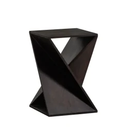 IKEM Table d'appoint carrée en bois 41x41cm