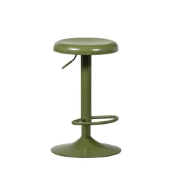ISAAC Tabouret de bar réglable en métal H61-81cm