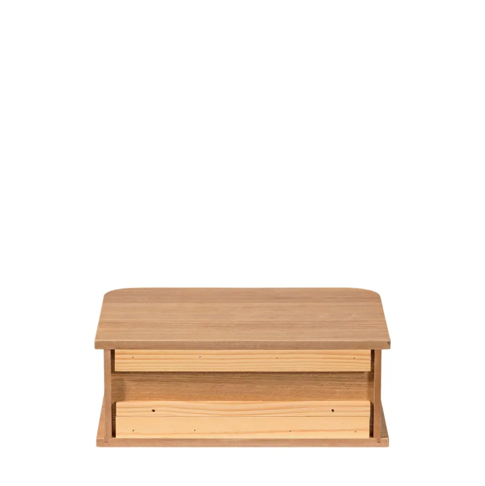 JENA Table de chevet suspendue 1 porte coulissante en bois