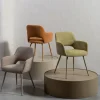 JENNY Lot de 2 fauteuils de table en tissu