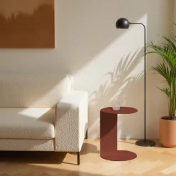 JIMY Table d'appoint en métal H50cm