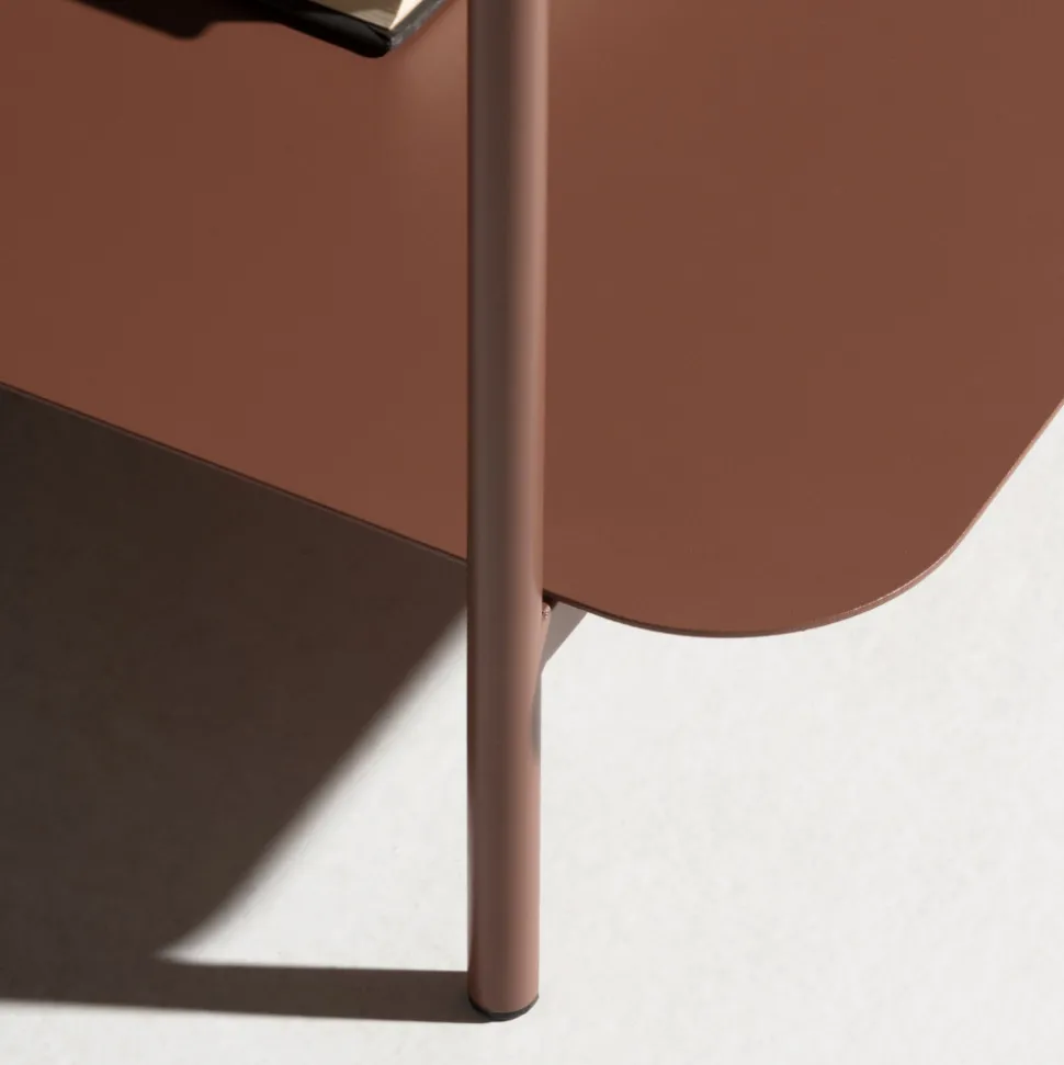 JUDITH Table basse en métal à double plateau