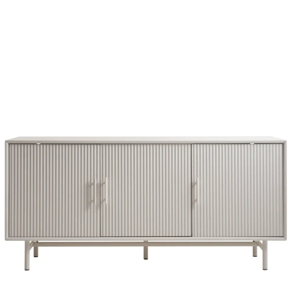 JURA Buffet 3 portes en bois et métal L160cm