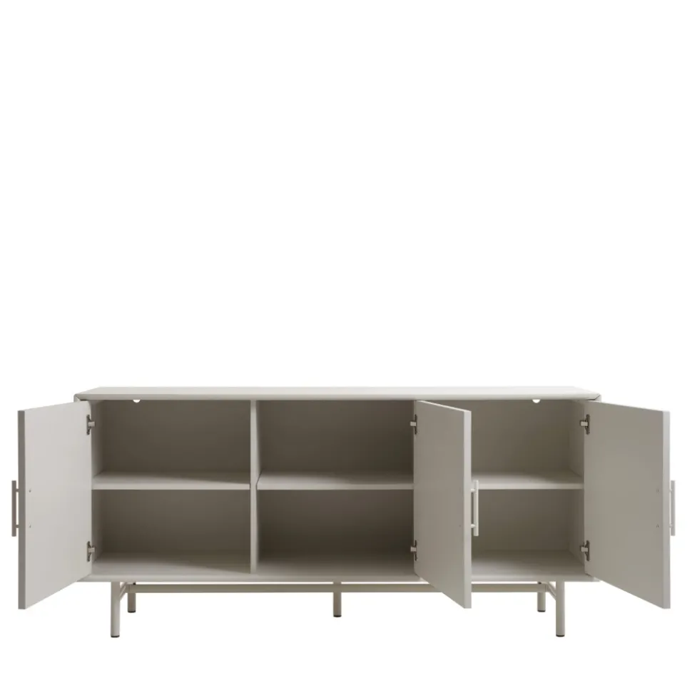 JURA Buffet 3 portes en bois et métal L160cm