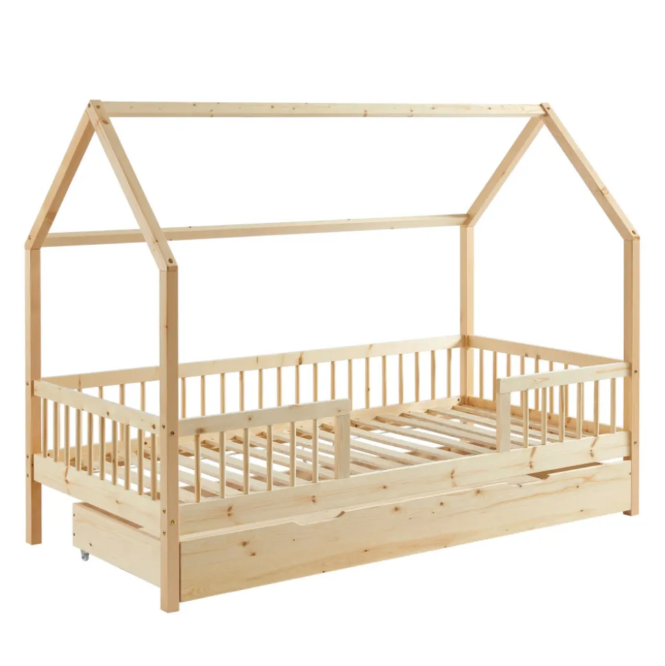 KABA Lit cabane enfant en bois 90x190cm