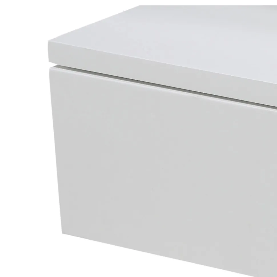 KAMICHI Table de chevet murale 1 tiroir en bois