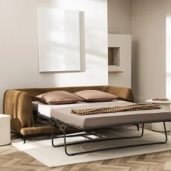 KINNA Canapé convertible express 3 places en tissu